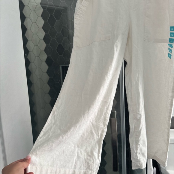 Zac & Rachel NWT Wide Leg Pants in Cream - Picture 9 of 13